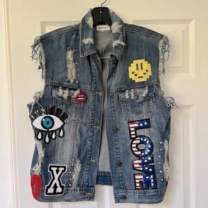 Sunset + Spring Denim Vest